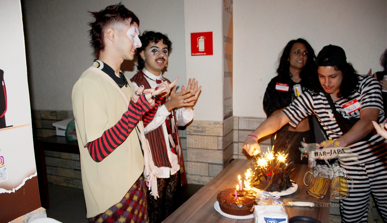 Karaokê do Bar do Japa em funcionamento